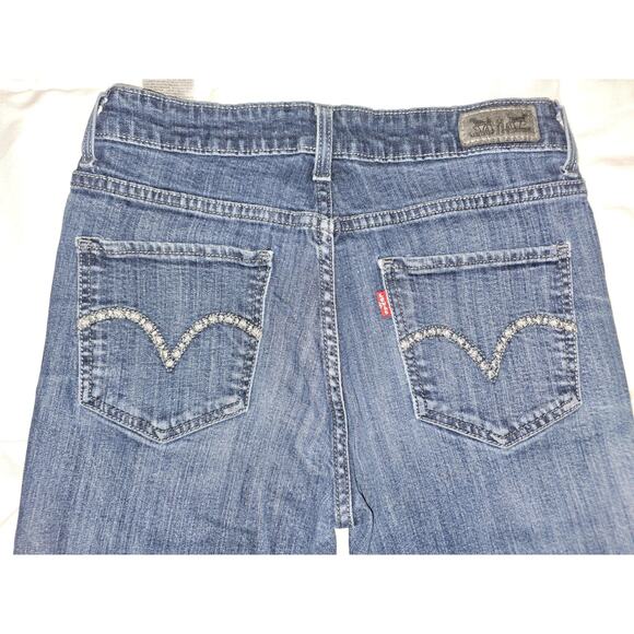 Levi’s Women’s Skinny Jeans W29 L30 Blue Stretch Denim Mid Rise - Picture 6 of 8